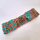 El Yapımı Kum Boncuk Örgü Bileklik