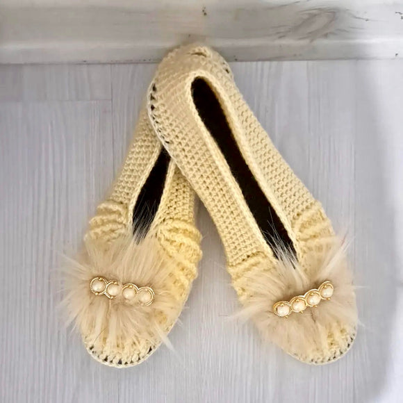 El Örgüsü Ev Ayakkabıları - Kişiye Özel Tasarım