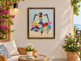 Handmade Dancing African Woman Painting