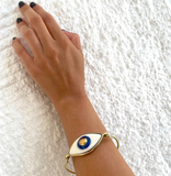 El Yapımı Mavi Göz Seramik Bileklikler