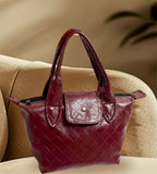 El Yapımı Bordo Çanta