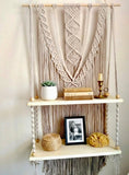 Hand Knitted Macrame Shelf