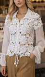 Handmade Lace and Chiffon Blouse