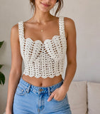 El Örgüsü Crop Bluz