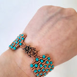 El Yapımı Kum Boncuk Örgü Bileklik