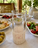 El Örgüsü Dantel Rakı Bardağı Zarfı / Kılıfı