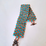 El Yapımı Kum Boncuk Örgü Bileklik