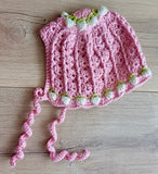 El Örgüsü Bebek Ceket, Bere ve Patik Takım