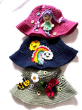 El Örgüsü Renkli, Çiçekli Bebek Şapkaları