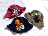 El Örgüsü Renkli, Çiçekli Bebek Şapkaları